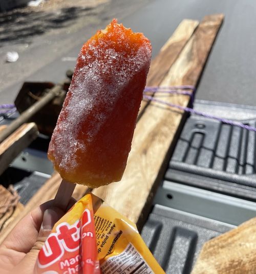 ice on the truck