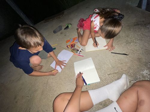 me and the kids drawing